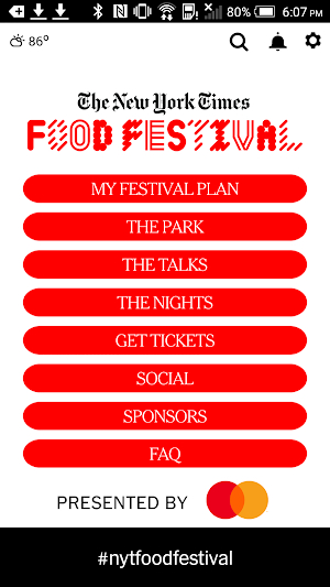 NYT Food Festival Screenshot 0