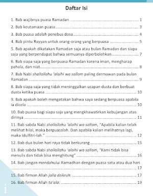 Kitab Puasa Shahih Al-Bukhari Screenshot 1
