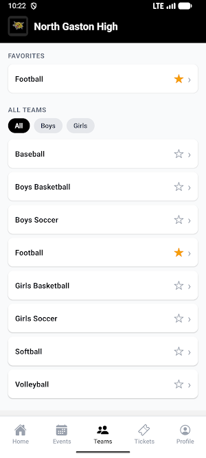 North Gaston High Athletics Screenshot 3