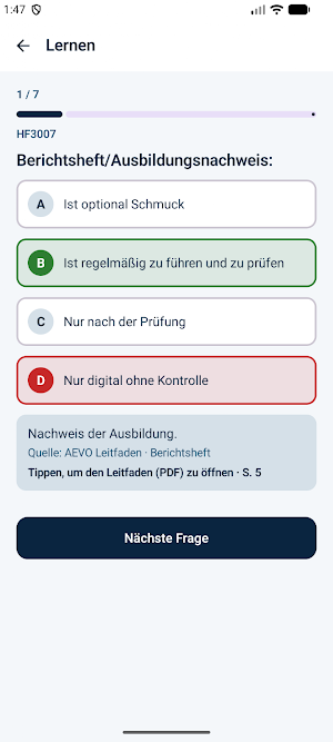 AEVO Trainieren - Testen 2026 Screenshot 1
