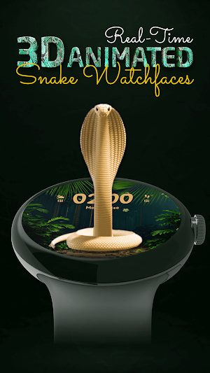 3D Snake Live Watch Face Screenshot 1