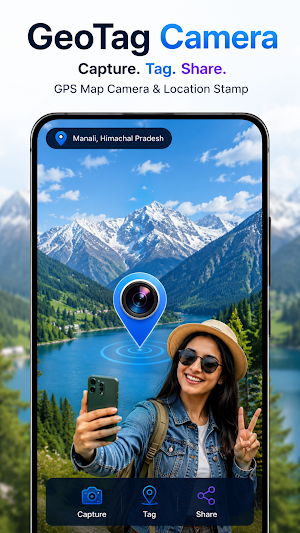 GeoTag Map Camera - GPS Photo Screenshot 2
