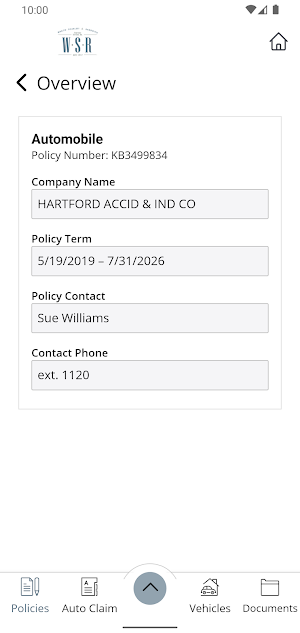 WSR Insurance Services Online Screenshot 3