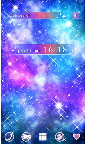 -Diamond Nebula- Theme +HOME Screenshot 0