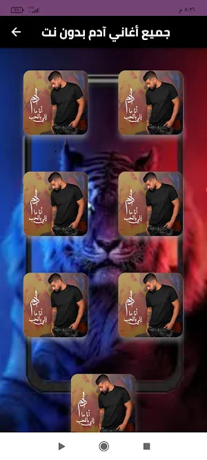 جميع اغاني آدم بدون نت Screenshot 0