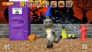 Talking Cat Leo Halloween Fun Screenshot 2