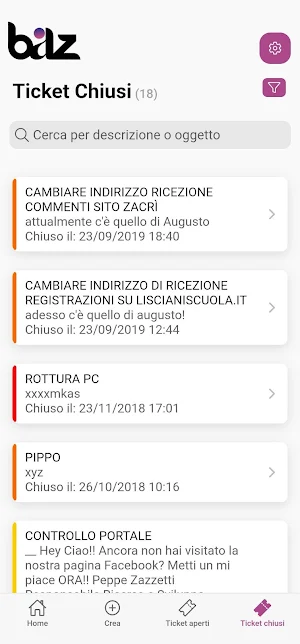 Baz Clienti Screenshot 3