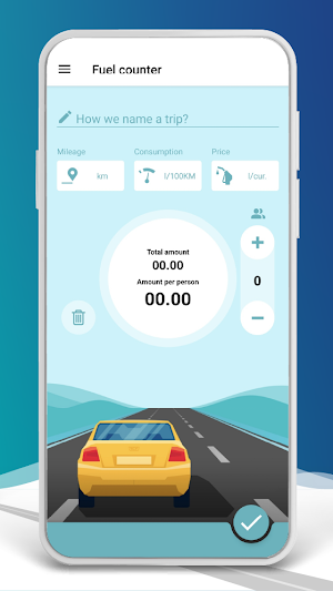 Calculator: Easy Fuel Counter Screenshot 1