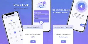 Voice Lock Screen - PIN Lock Screenshot 2