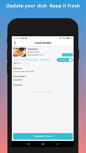 JizzGo Restaurant Partner Screenshot 1