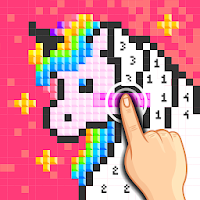 Unicorn Pixel - Color by Number