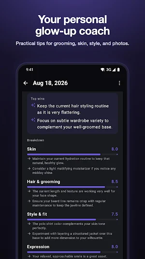LooksGauge: AI Glow Up Coach Screenshot 2