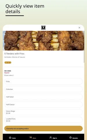 John King Grill Screenshot 2