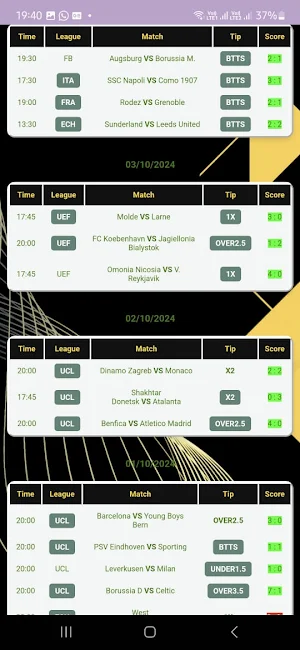 Strategist Correct Score Pro Screenshot 2