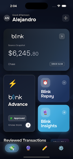 Blink: Cash Advance Screenshot 1