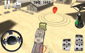 Truck Driving: Army Truck 3D Screenshot 2