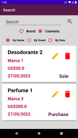 Perfumery Manager Screenshot 2