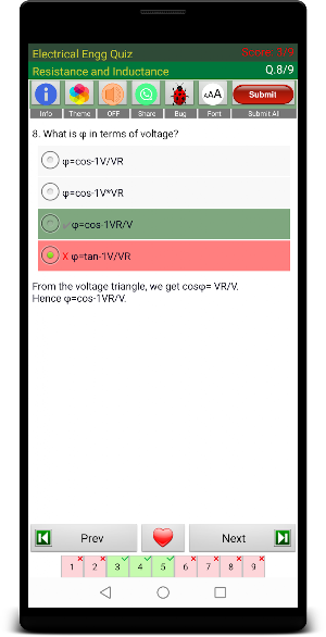 Electrical Engg Quiz Screenshot 2