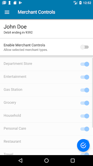 CRBT Card Control Screenshot 1
