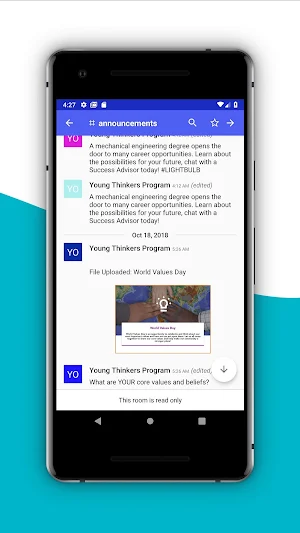 Young Thinkers Advice Screenshot 1