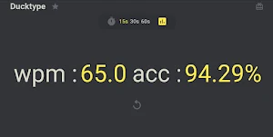 DuckType - Typing test app Screenshot 3