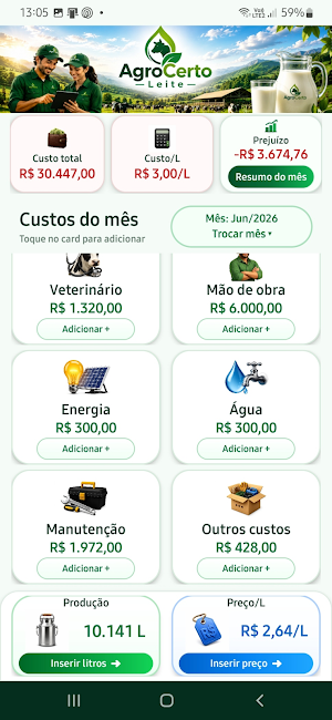 AgroCerto Leite Screenshot 3
