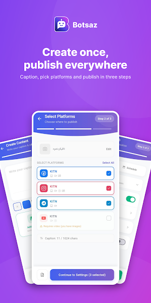 Botsaz: Social Media Manager Screenshot 1
