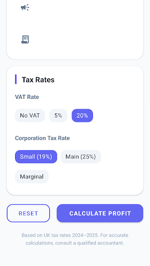 TAX CALCULATOR Screenshot 2