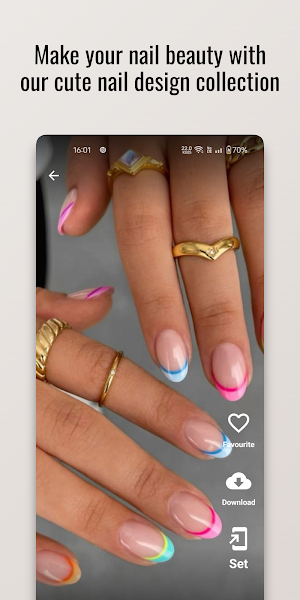 Ainbow Burst Nail Art Design Screenshot 3