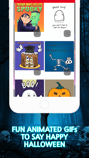 Halloween Cards Wishes GIFs Screenshot 3