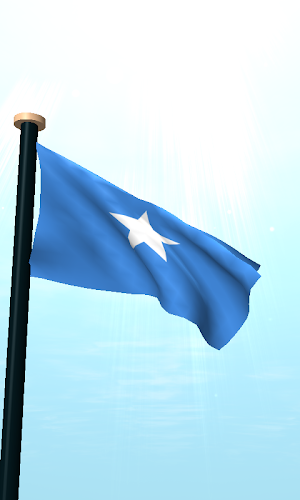 Somalia Flag 3D Free Wallpaper Screenshot 1