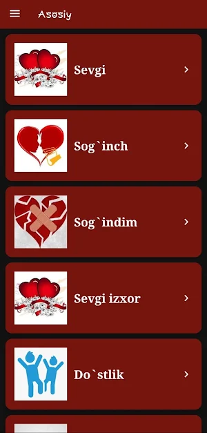 She`rlar va Statuslar Screenshot 0
