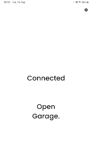 Garage Door BLE Screenshot 0