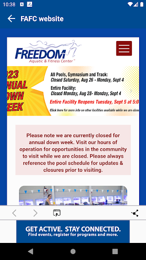 Freedom Fitness Center Screenshot 2
