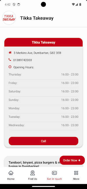 Tikka Fusion Takeaway Screenshot 2