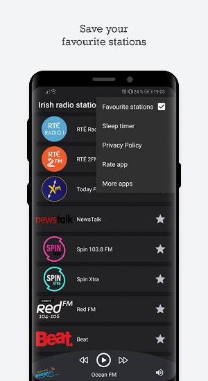 Irish radio stations Screenshot 2