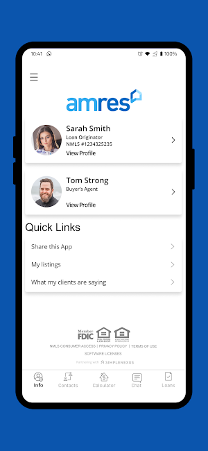 Amres Mortgage App Screenshot 0