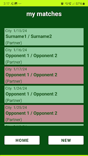 my padel diary Screenshot 1