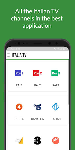 Italia TV Live - Italy TV Screenshot 2