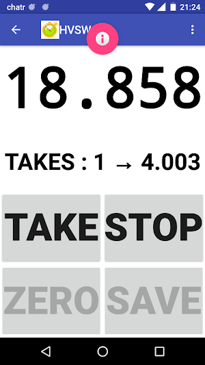 High Visibility Stopwatch Screenshot 0