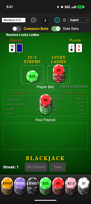 Blackjack & Baccarat Trainer Screenshot 2