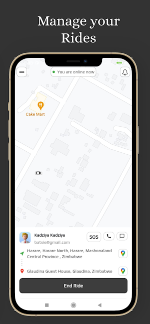 ZimRideZW Drivers(ONLY) App Screenshot 1