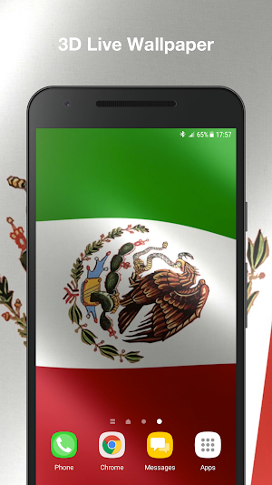 3D Mexico Flag Live Wallpaper Screenshot 3