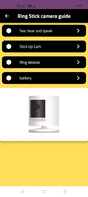 Ring Stick camera guide Screenshot 0