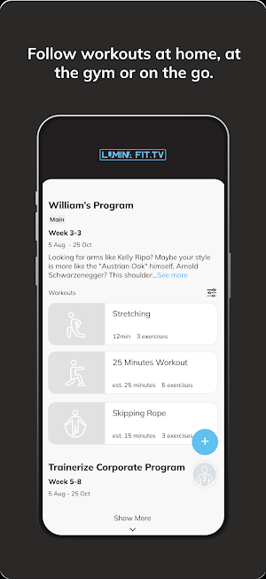 Lumina Fit Tv Screenshot 2