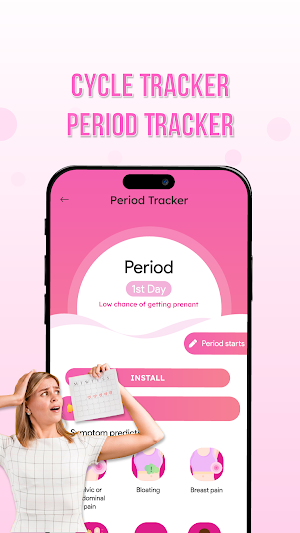 Cycle Tracker - Period Tracker Screenshot 0