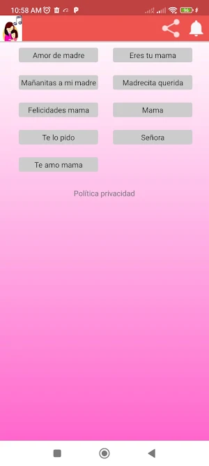 Canciones día de la madre Screenshot 0