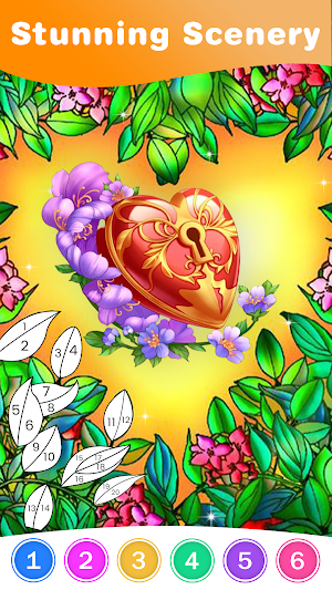 Coloring game: Number by color Screenshot 3