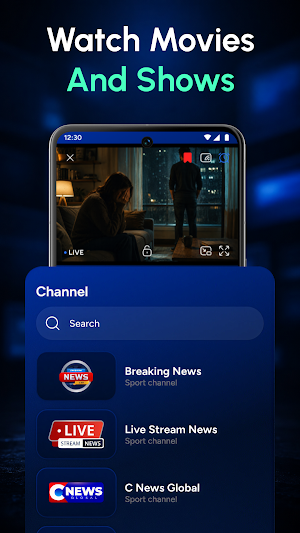 TV Stream: Movies & Live TV Screenshot 2
