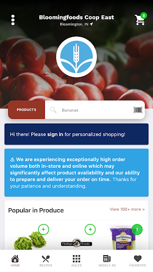 Bloomingfoods Coop Screenshot 0